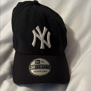New Era Black Cap with White NY Yankees Logo